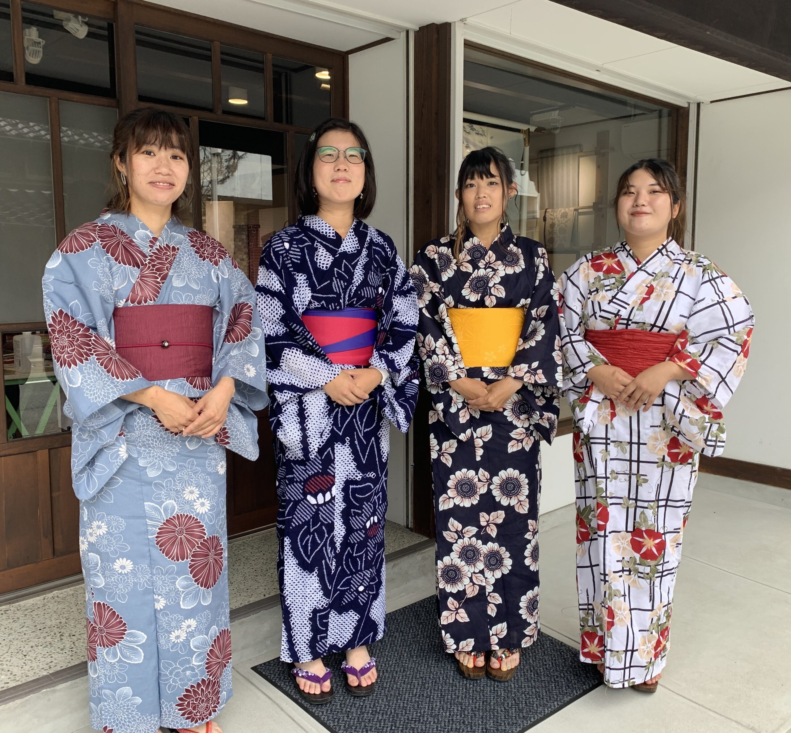 しだれ藤 祭り囃子☆呉服店購入 浴衣セット ゆめかわ 大正ロマン-