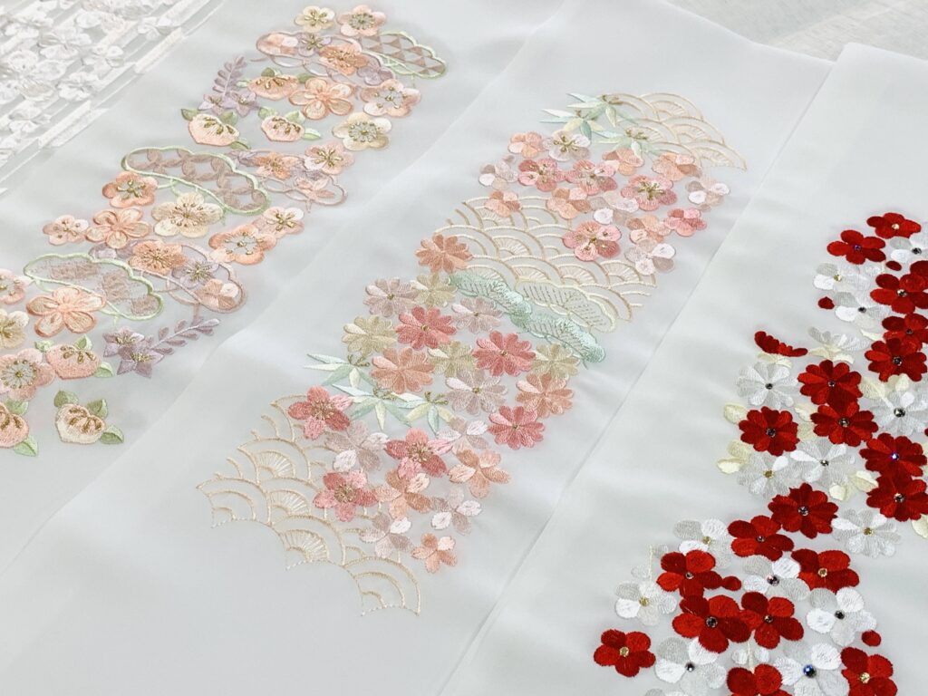 要事前確認 振袖 絞り 刺繍 紋綸子 赤 中古美品（3107rym） 着物・浴衣